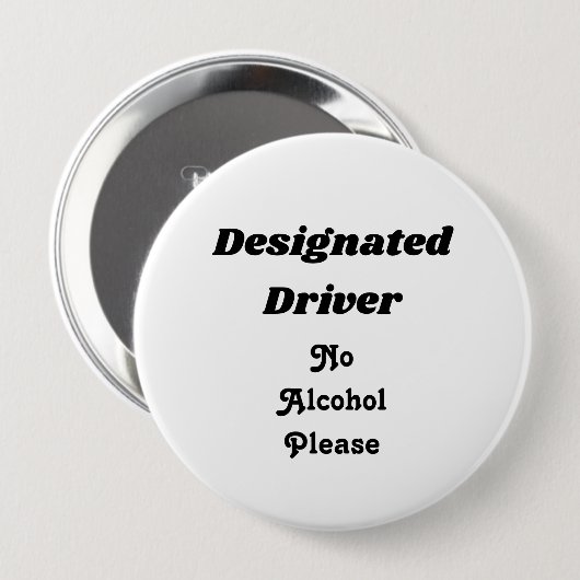 Designierter Fahrer 4" Knopf Button (Vorne & Hinten)