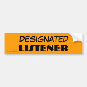 Designierter Listener-Autoaufkleber Autoaufkleber