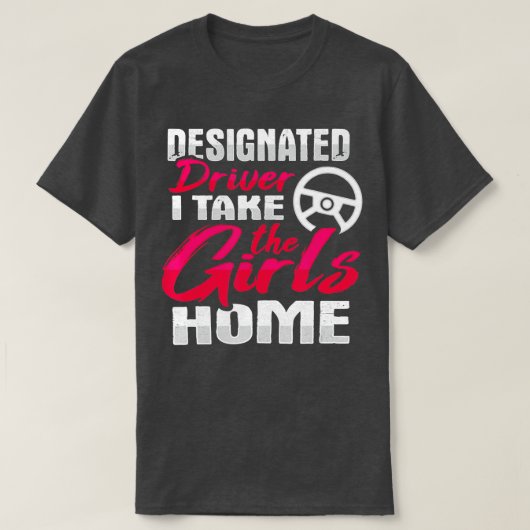 Designierter Treiber für den Freiwilligen-Fahrer 1 T-Shirt (Design vorne)