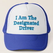 Designierter Treiber in Blue Hat Truckerkappe (Vorderseite)