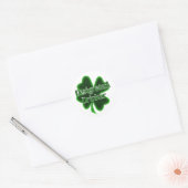 Designierter Trinker St. Patrick's Day Runder Aufkleber (Umschlag)