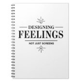 Designing Feelings, Not Just Screens – UX Designer Notizblock (Vorderseite)