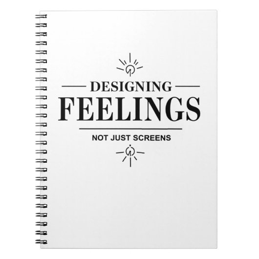 Designing Feelings, Not Just Screens – UX Designer Notizblock (Vorderseite)