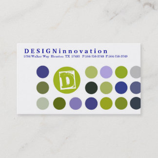 DESIGNInnovation [blau] Visitenkarten Visitenkarte