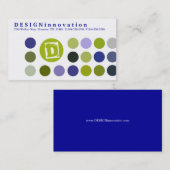 DESIGNInnovation [blau] Visitenkarten Visitenkarte (Vorne/Hinten)