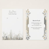 Designkarte für moderne, schicke Folias-Gebäude (Vorne & Hinten)