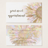 Designkarte für Sonnenblumen (Vorne & Hinten)