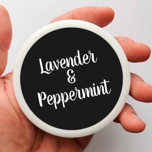 Designkleber für moderne Kerzen Runder Aufkleber