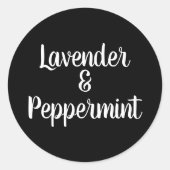 Designkleber für moderne Kerzen Runder Aufkleber (Vorderseite)