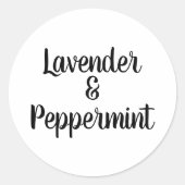 Designkleber für moderne Kerzen Runder Aufkleber (Vorderseite)