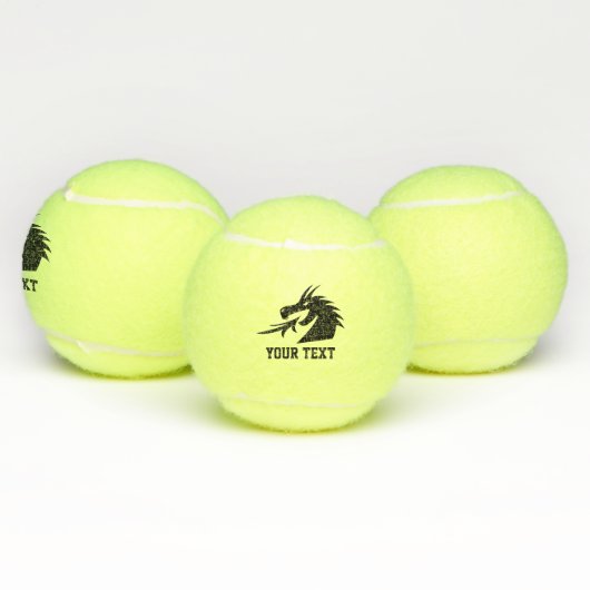 Designkugel mit Logo Drache Kopf Tennisball Design Tennisbälle (Multi)