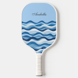 Designkünstlerische Gestaltung Abstrakter Blue Oce Pickleball Schläger