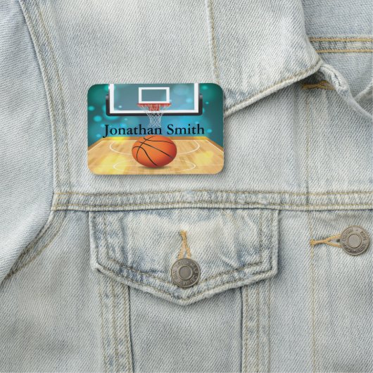 Designmarke Basketball Court Namensschild (Beispiel)