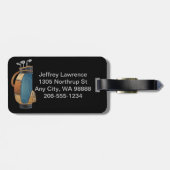 Designmarken für Golf Bag Gepäckanhänger (Rückseite horizontal)