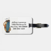 Designmarken für Golf Bag Gepäckanhänger (Rückseite horizontal)