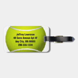 Designmarken für Tennisball Gepäckanhänger