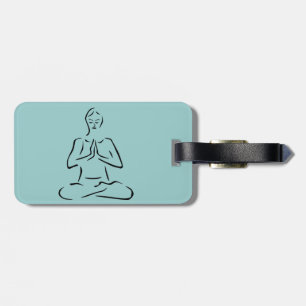 Designmarken für Yoga-Posen Gepäckanhänger