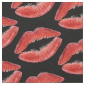 Designmuster für rote Lippen Stoff (Nahaufnahme)