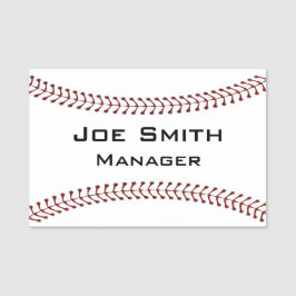 Designname-Tag für Baseball-Stitching Namensschild