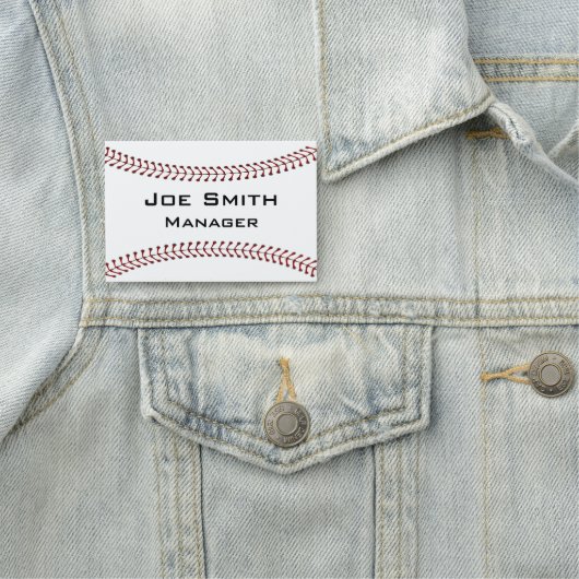 Designname-Tag für Baseball-Stitching Namensschild (Beispiel)