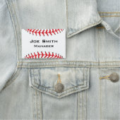 Designname-Tag für Baseball-Stitching Namensschild (Beispiel)