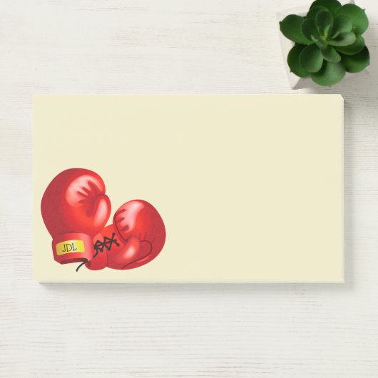 Designnotizen für Boxhandschuhe Post-it Klebezettel (Büro)