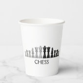 Designpapier-Cup für Schachfiguren Pappbecher (Rückseite)
