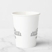 Designpapier-Cup für Schachfiguren Pappbecher (Links)