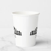 Designpapier-Cup für Schachfiguren Pappbecher (Rechts)