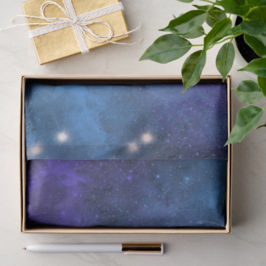 Designpapier der Blue Galaxy Serie 9 Seidenpapier (Geschenk)