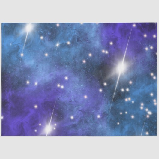 Designpapier der Blue Galaxy Serie 9 Seidenpapier (Vorderseite)