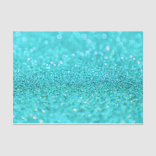 Designpapier für Aqua Glitzer Seidenpapier
