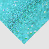 Designpapier für Aqua Glitzer Seidenpapier (Ausschnitt)