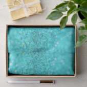Designpapier für Aqua Glitzer Seidenpapier (Geschenk)