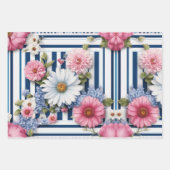 Designpapier für elegante Blume Geschenkpapier Set (Vorderseite 3)