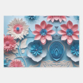 Designpapier für elegante Blume Geschenkpapier Set (Vorderseite 2)