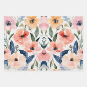 Designpapier für elegante Blume Geschenkpapier Set (Vorderseite 3)