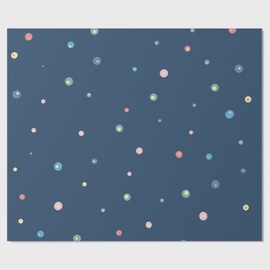 Designpapier für moderne blaue Minimalistische Pun Geschenkpapier (Flach)