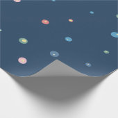 Designpapier für moderne blaue Minimalistische Pun Geschenkpapier (Ecke)