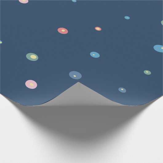 Designpapier für moderne blaue Minimalistische Pun Geschenkpapier (Ecke)