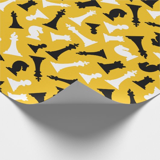 Designpapier für Schachfiguren Geschenkpapier (Ecke)