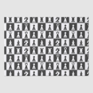 Designpapier für Schachfiguren Seidenpapier