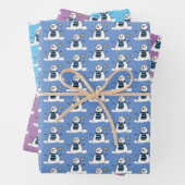 Designpapier für Snowman-Muster Geschenkpapier Set (Beispiel)