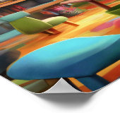 Designplakat für Cartoon Dog Room Poster (Ecke)