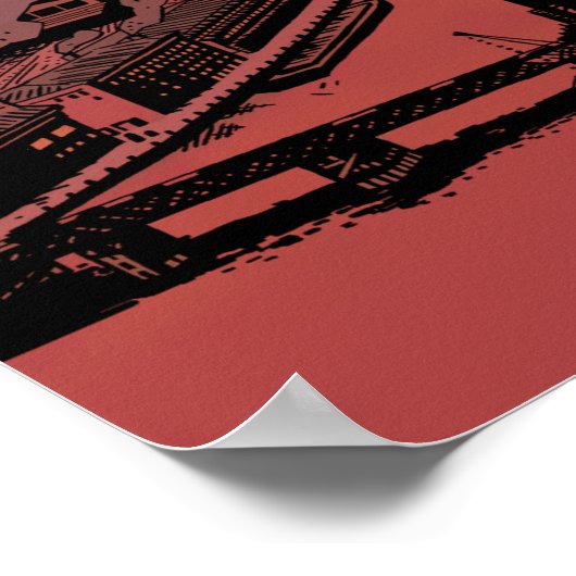 Designplakat für Dracula V2 Poster (Ecke)