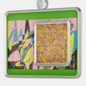 Designs für abstrakte Kunst 2 Rahmen-Ornament Silber (Links)