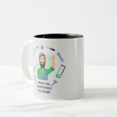 Designs für Augenfänger Zweifarbige Tasse (Vorderseite Links)