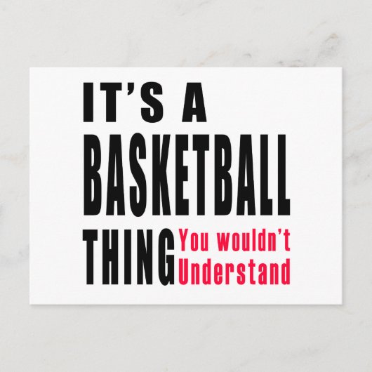 Designs für Basketball Postkarte (Vorderseite)