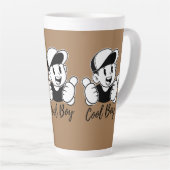 Designs für benutzerdefinierte Latte-Tasse | Perso Milchtasse (Rechte Ecke)