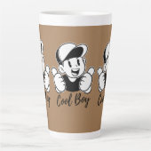 Designs für benutzerdefinierte Latte-Tasse | Perso Milchtasse (Vorderseite)